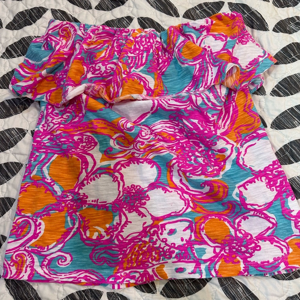Lilly Pulitzer strapless top